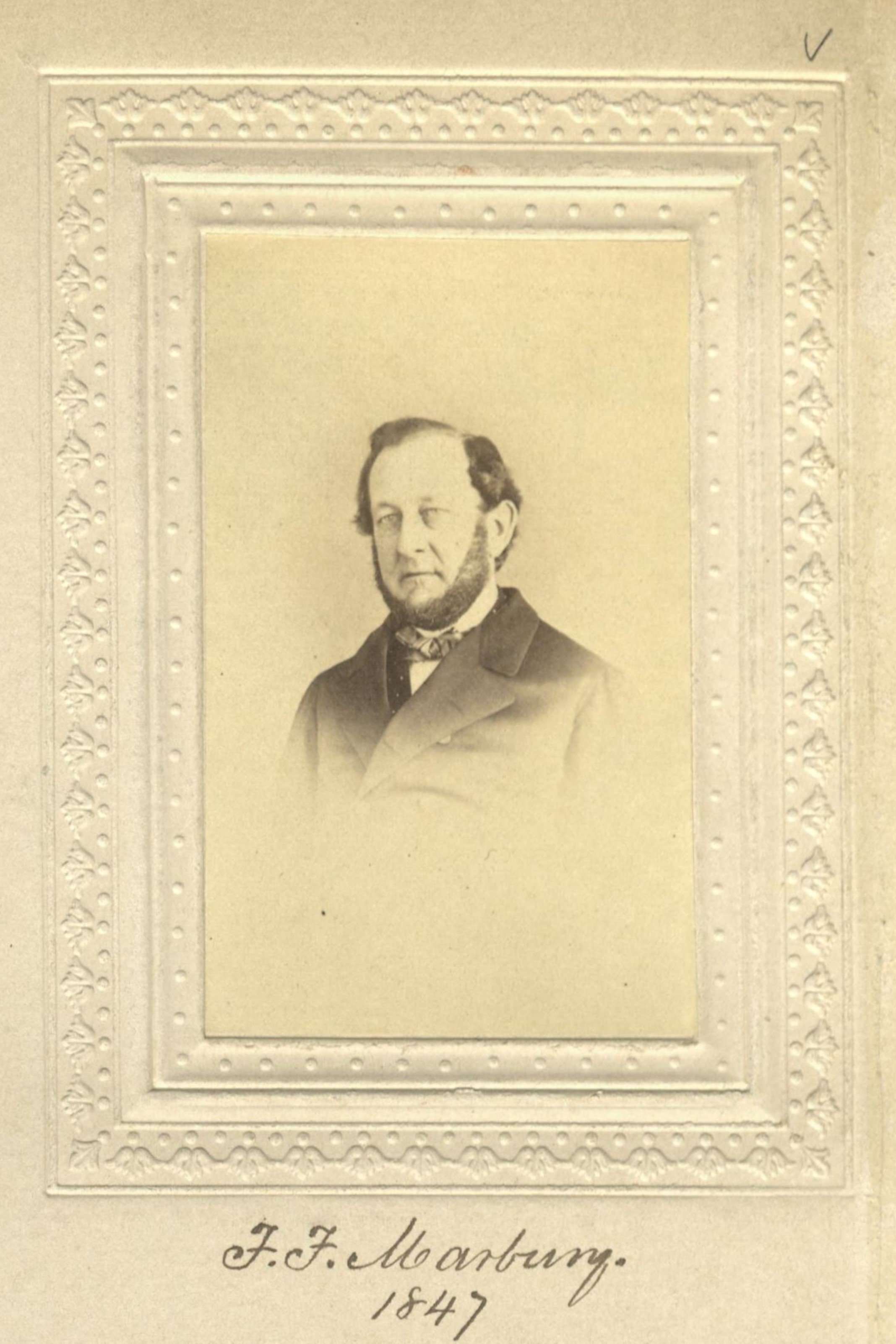 Member portrait of Francis F. Marbury